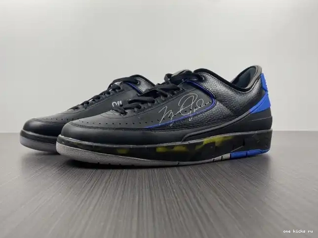 Rep Onekick Black DJ4375-004 Low SP Off-White Retro 2 Jordan Blue 0404